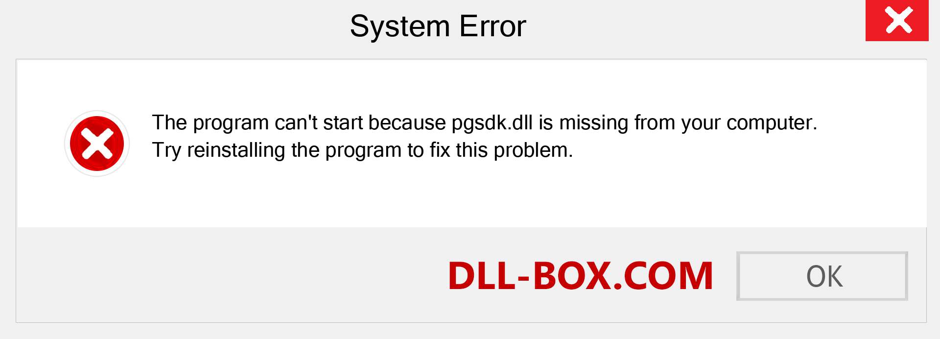  pgsdk.dll file is missing?. Download for Windows 7, 8, 10 - Fix  pgsdk dll Missing Error on Windows, photos, images